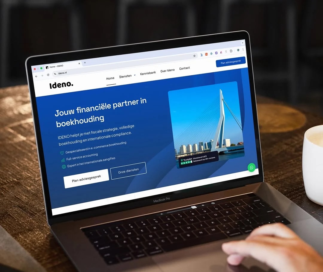 Website project mockup