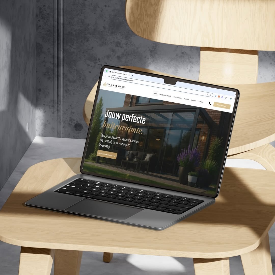 Website project mockup