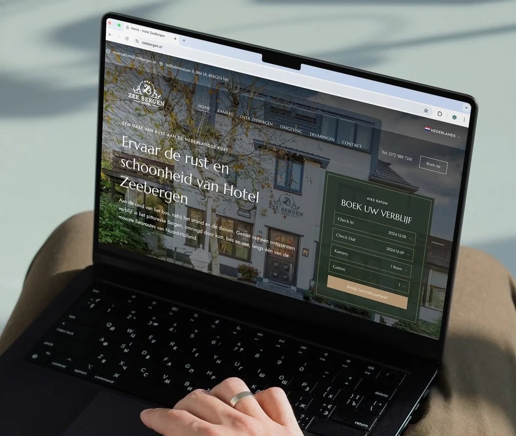 Website project mockup