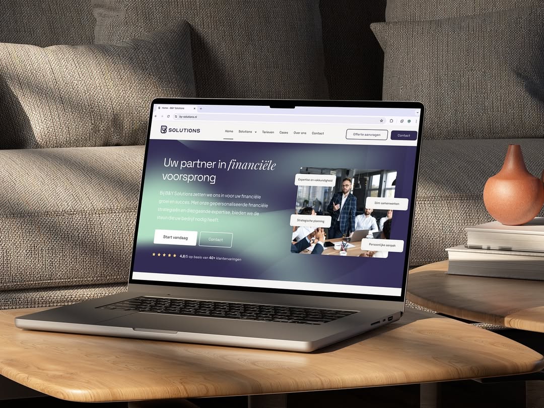 Website project mockup