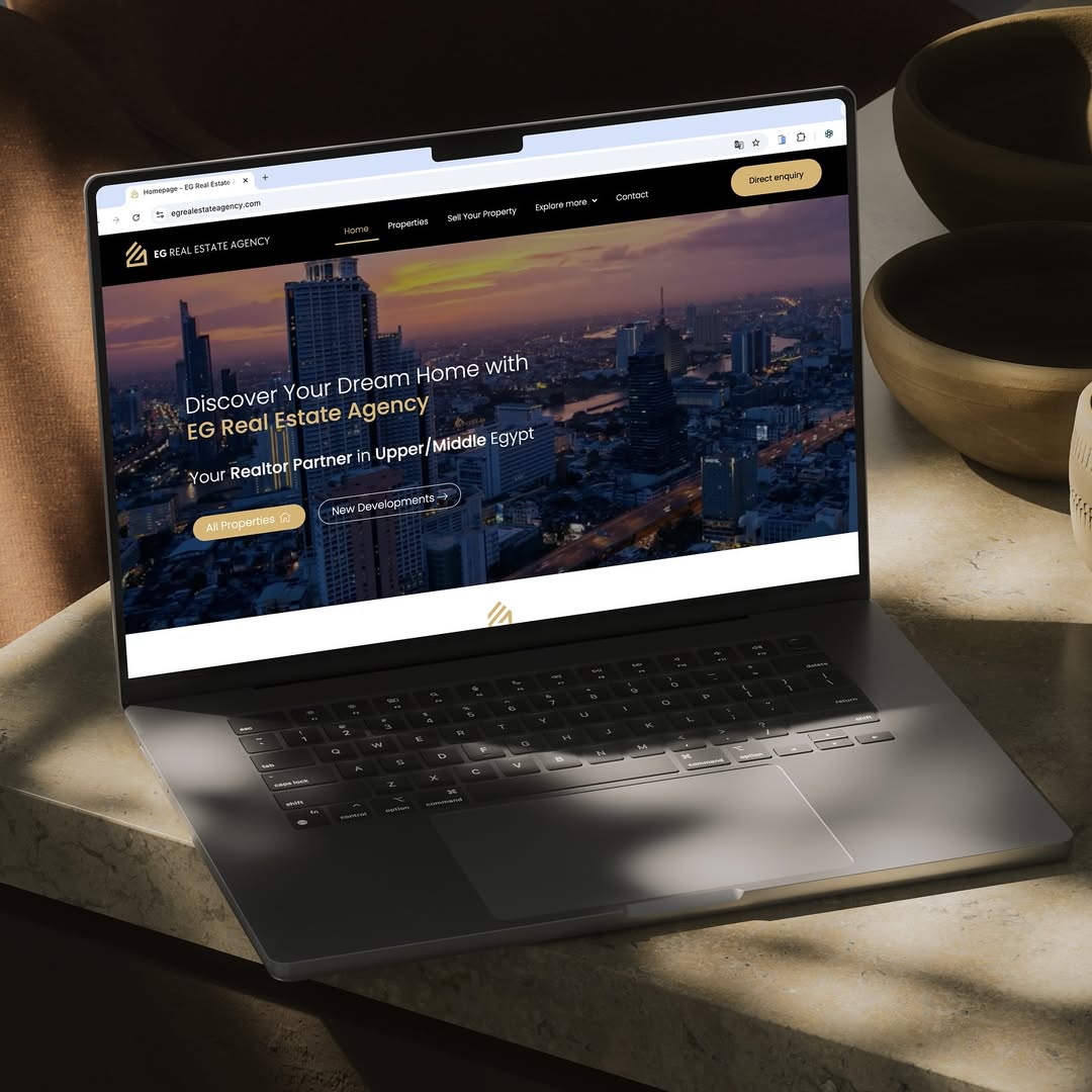 Website project mockup