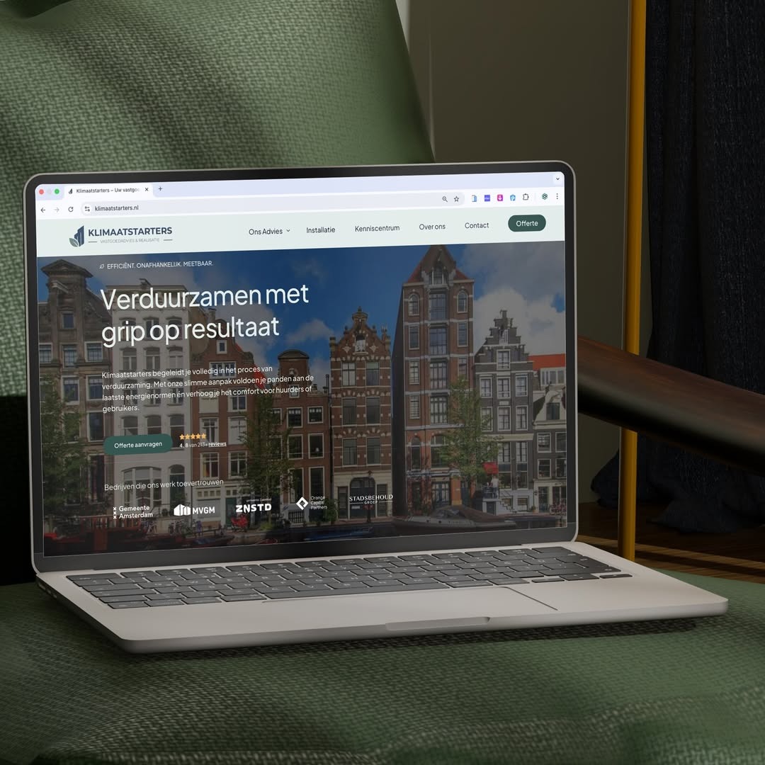 Website project mockup