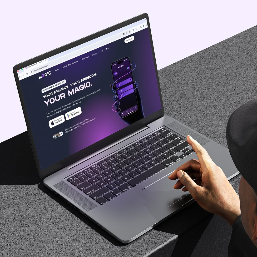 Website project mockup